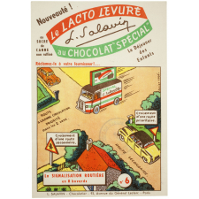 Buvard publicitaire. La signalisation routière en 8 buvards N°6. Chocolat Spécial L. Salavin. 
