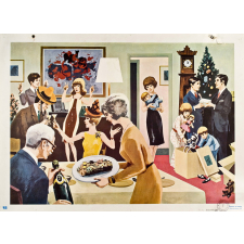 Tableau mural. Écrire et parler CE1. Le réveillon.