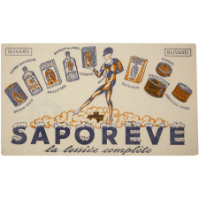 Buvard publicitaire. Saporeve, la lessive complète.