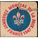 Jamborée mondial de la Paix. France. 1947.