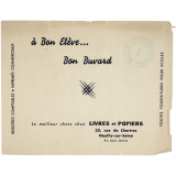 Buvard publicitaire. Livres et papiers, Neuilly-sur-Seine.