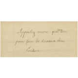 Cahier journalier.