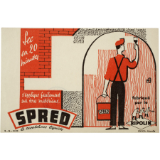 Buvard publicitaire. Spred, le caoutchouc liquide.