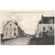 2634 - En Berry - Lury-sur-Arnon - Nouvelle Ecole de Filles et route de Vierzon.