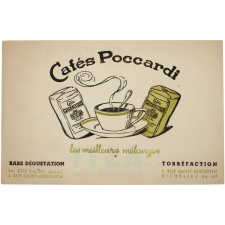 Buvard publicitaire. Cafés Poccardi.