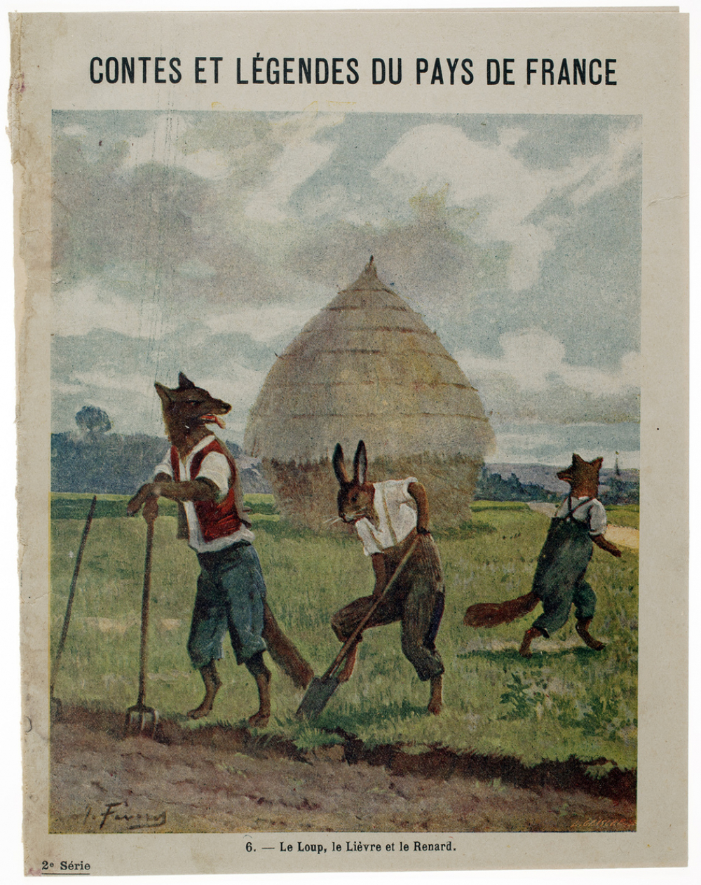 Le Loup, le Lièvre et le Renard - Contes et légendes du pays de France. 2ème série n°6.  