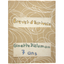 Travaux d'élèves Freinet, Brevet d'écrivain. 