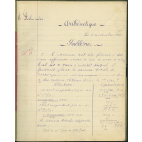 Cahier d'arithmétique : problèmes.