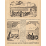 Entrée des enfants dans la Salle d'Asile Cochin. La Prière. La Lecture.