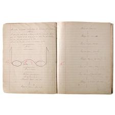 Cahier journalier de Jean Baron, élève de CS à l'école spéciale de garçons de Challuy (Nièvre) - Année scolaire 1886-87