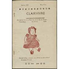 Journal scolaire Freinet. Clairvivre. Janvier, 1949.