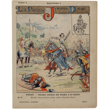 Patay. Jehanne entraîne ses troupes à la bataille - La Patrie. Jehanne d'Arc la bonne Françoise. n°5. 