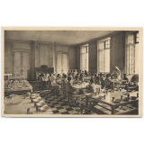 Préventorium de Valloires (Somme). Réfectoire des Filles - Goûter des régimes.