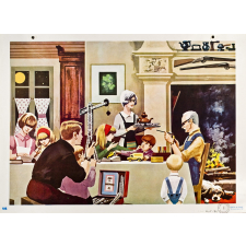 Tableau mural. Écrire et parler CE1. En famille. 