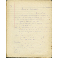 Cahier d'arithmétique