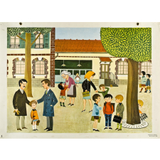 Tableau mural. Écrire et parler CE2. Le jour de rentrée.