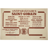 Buvard publicitaire. Antiparasitaires Saint-Gobain. 