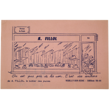 Buvard publicitaire. A. Fillol, le bottier des jeunes.