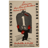 Buvard publicitaire. Charbons Bruyer. 