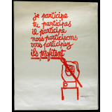 Je participe, tu participes, il participe, nous participons, vous participez, ils profitent.
