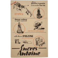 Buvard publicitaire. Encres Antoine.