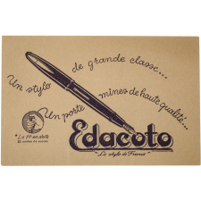 Buvard publicitaire. Edacoto. Le stylo de France.