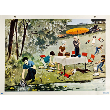 Tableau mural. Écrire et parler CE1. Un joyeux pique-nique. 