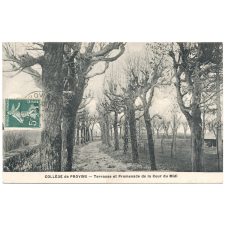 Collège de Provins - Terrasse et Promenade de la Cour du Midi.
