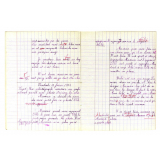 Cahier de rédaction.