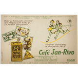 Buvard publicitaire. Café San-Rivo. 