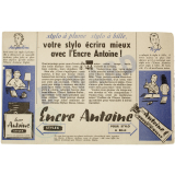 Buvard publicitaire. Encre Antoine. Jacqueline et Roger.