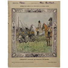 L'Empereur contemple ses conscrits à la bataille - Épisodes des guerres de la Révolution et du premier Empire n°10.