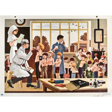 Tableau mural. Écrire et parler CE1. La visite médicale. 