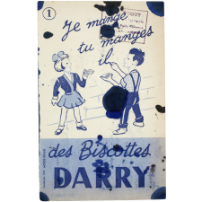 Buvard publicitaire. Biscottes Darry.