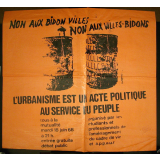 Non aux bidonvilles, non aux villes bidons - L'urbanisme est un acte politique au service du peuple.