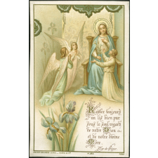 Image religieuse. Restez toujours un lis bien pur sous le seul regard de votre Dieu et de votre divine mère.