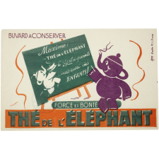 Buvard publicitaire. Thé de l'éléphant. 