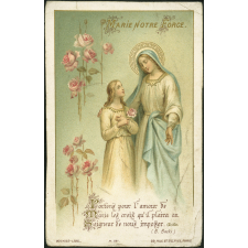 Image religieuse. Marie Notre force.