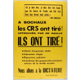 A Sochaux les CRS ont tiré ! Approuvés par de Gaulle ils ont tiré !