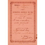 Ex-praemio . Ecole de garçons de Longèves.