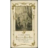 Image religieuse. La Sainte famille.