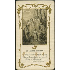 Image religieuse. La Sainte famille.