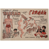 Buvard publicitaire. Tarzan et L'Intrépide. 