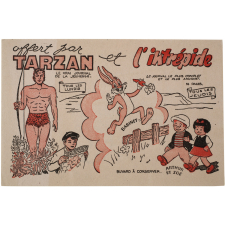Buvard publicitaire. Tarzan et L'Intrépide. 