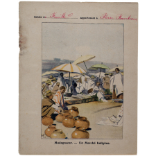 Madagascar. Un marché indigène.