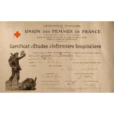 Certificat d'Etudes d'Infirmière hospitalière.