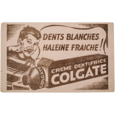 Buvard publicitaire. Crème dentifrice Colgate. Garçon. 