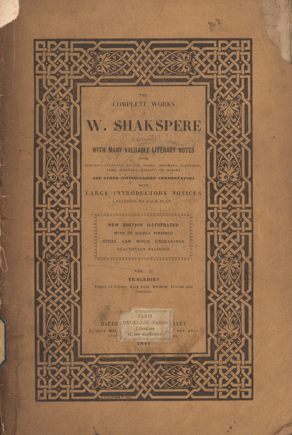 The Complete works of W. Shakspere : Tragedies : Vol. II