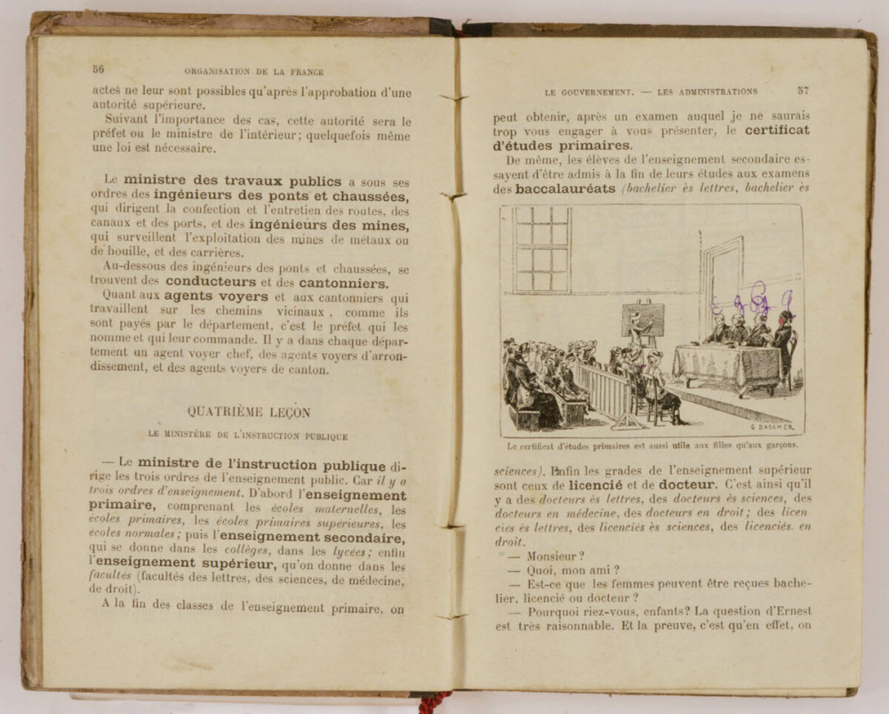 Nos devoirs et nos droits. Organisation de la France. Droit usuel. Économie politique. Morale. Cours moyen et supérieur.