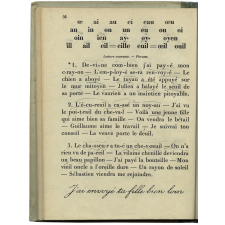Syllabaire-Régimbeau. Lecture. Écriture. Orthographe. Nouvelle méthode simplifiant l'enseignement de la lecture par la décomposition du langage en sons purs et en sons articulés.